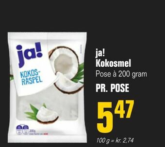 Poetzsch Padborg ja! Kokosmel tilbud