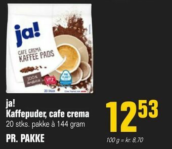 Poetzsch Padborg ja! Kaffepuder, cafe crema tilbud