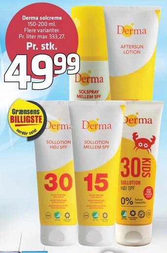 Fleggaard Derma solcreme tilbud