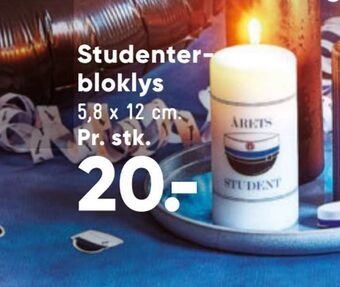Bilka Studenter- bloklys tilbud