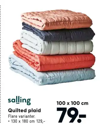 Bilka Quilted plaid tilbud