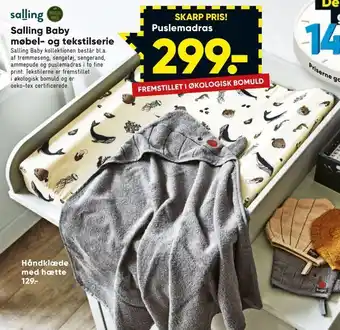 Bilka Salling Baby møbel- og tekstilserie tilbud