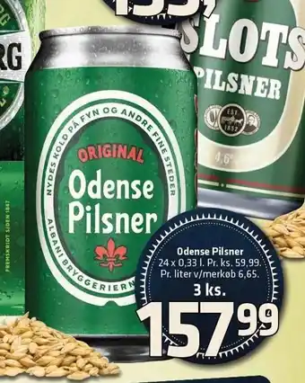 Fleggaard Odense pilsner 3 ks tilbud