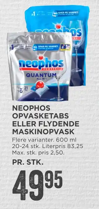 MENY Neophos opvasketabs eller flydende maskinopvask tilbud