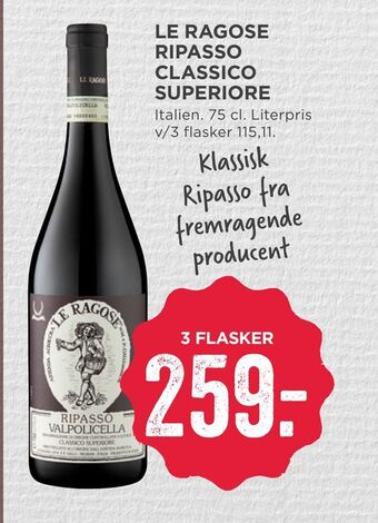 MENY Le ragose ripasso classico superiore tilbud