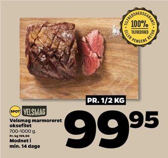 Netto Velsmag marmoreret oksefilet tilbud