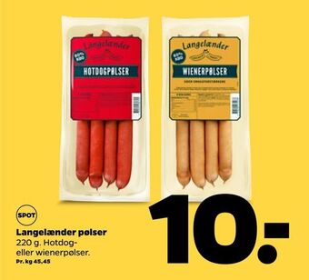 Netto Langelænder pølser tilbud