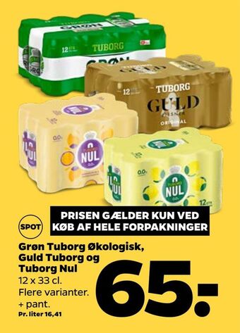 Netto Grøn Tuborg Økologisk, Guld Tuborg og Tuborg Nul tilbud