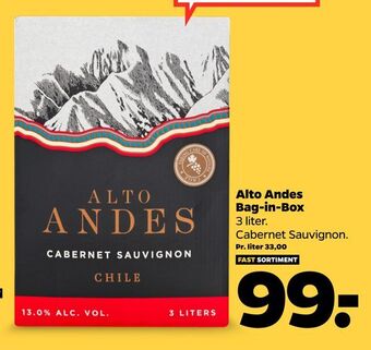 Netto Alto Andes Bag-in-Box tilbud