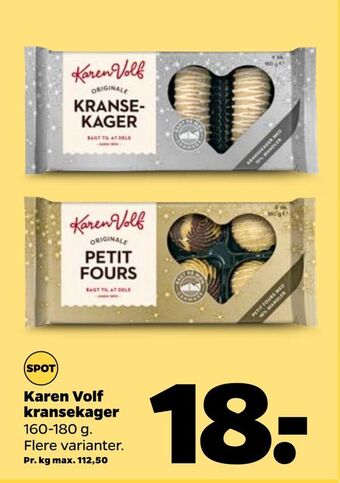 Netto Karen Volf kransekager tilbud