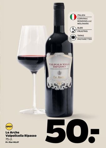 Netto Le Arche Valpolicella Ripasso tilbud
