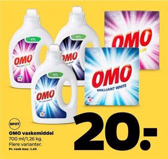 Netto OMO vaskemiddel tilbud