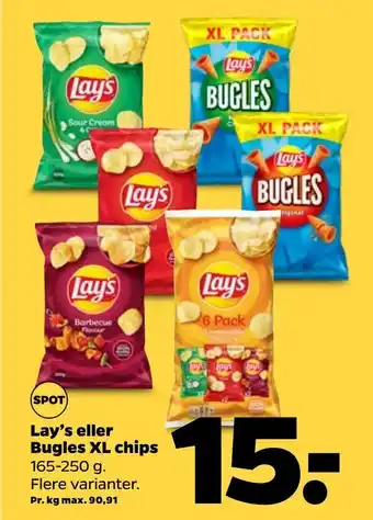 Netto Bugles XL chips tilbud