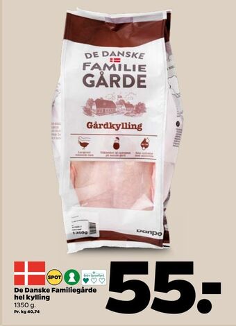 Netto De Danske Familiegårde hel kylling tilbud