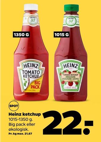 Netto Heinz ketchup tilbud