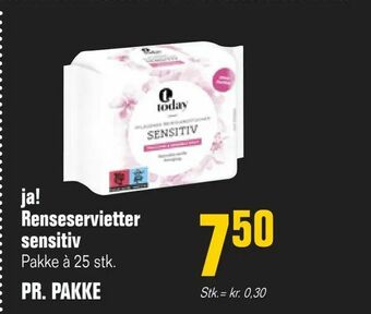 ja! Renseservietter sensitiv