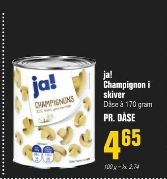 Poetzsch Padborg ja! Champignon i skiver tilbud