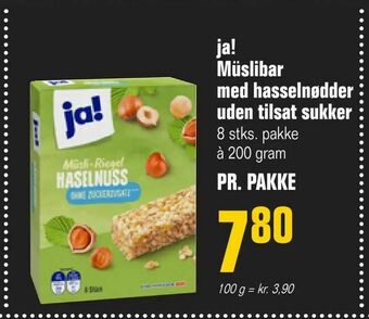 Poetzsch Padborg ja! Müslibar med hasselnødder uden tilsat sukker tilbud
