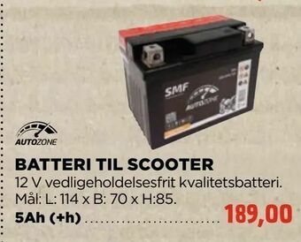 jem & fix Batteri til scooter tilbud