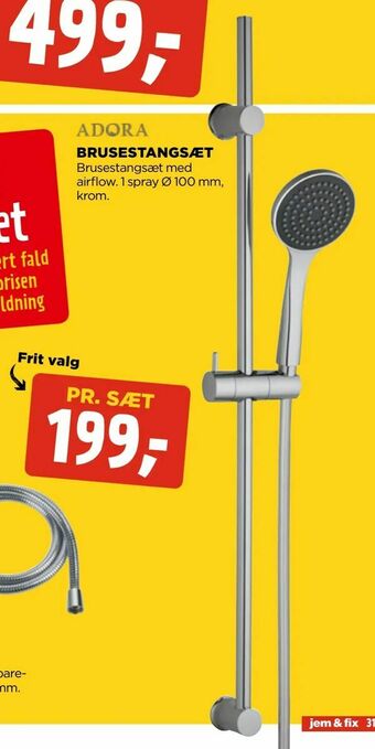 jem & fix Brusestangsæt tilbud