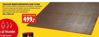 jem & fix Trailer renoveringsplade 12 mm tilbud