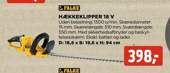 jem & fix Hækkeklipper 18 v tilbud