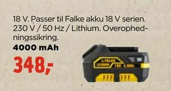 jem & fix Batteri 18 v tilbud
