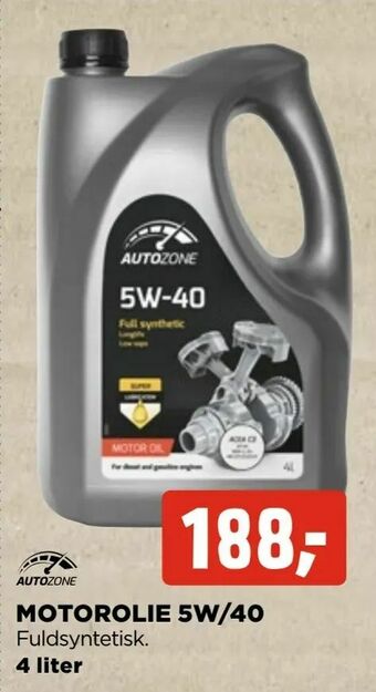 jem & fix Motorolie 5w/40 tilbud