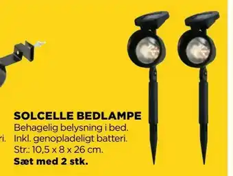 jem & fix Solcelle bedlampe tilbud