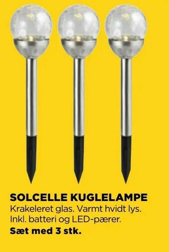 jem & fix Solcelle kuglelampe tilbud