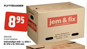 jem & fix Flyttekasser tilbud