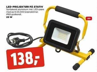 Led-projektør på stativ