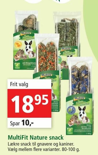 Maxi Zoo MultiFit Nature snack tilbud
