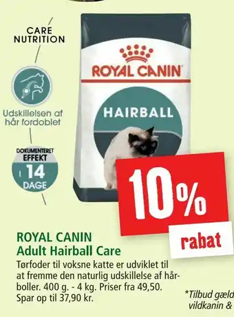 Maxi Zoo ROYAL CANIN Adult Hairball Care tilbud