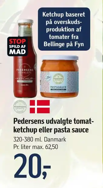 Føtex Pedersens udvalgte tomatketchup eller pasta sauce tilbud
