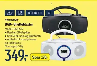 Føtex Prosonic DAB+ Ghettoblaster tilbud