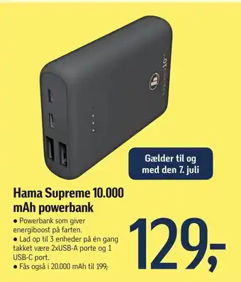 Hama Supreme 10000 mAh powerbank