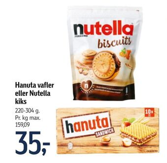 Hanuta vafler eller Nutella kiks