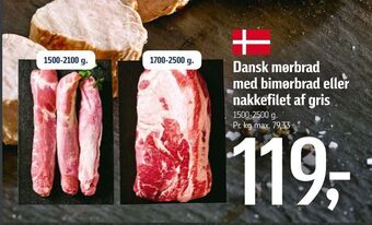 Føtex Dansk mørbrad med bimørbrad eller nakkefilet af gris tilbud