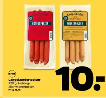 Netto Langelænder pelser tilbud