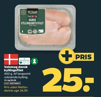 Netto Velsmag dansk kyllingefilet tilbud