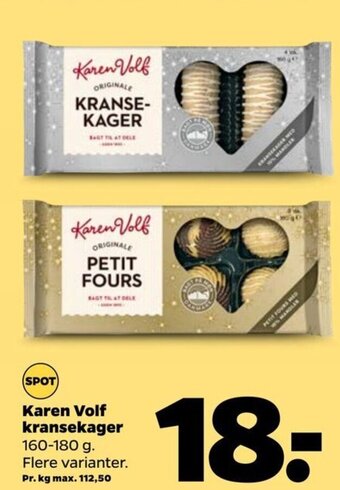 Netto Karen Volf kransekager tilbud
