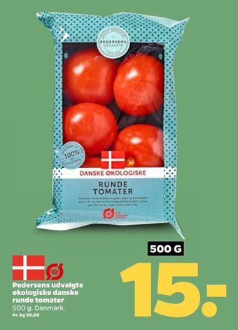 Netto Pedersens udvalgte økologiske danske runde tomater tilbud