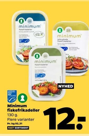 Netto Minimum fiskefrikadeller tilbud