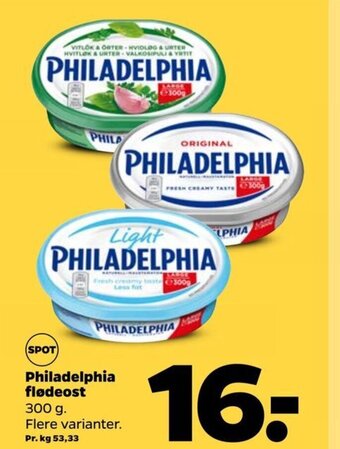 Netto Philadelphia flødeost tilbud
