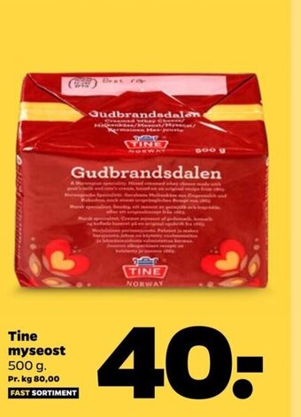 Netto Tine myseost tilbud