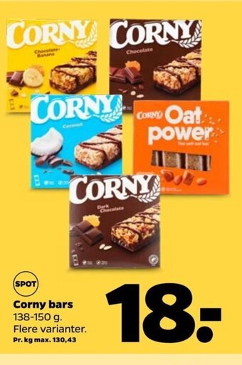 Netto Corny bars tilbud