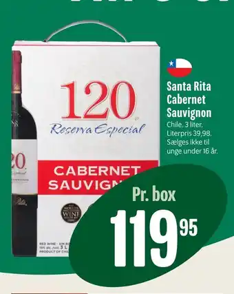 Min Købmand Santa Rita Cabernet Sauvignon tilbud