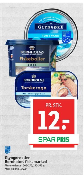 SPAR Glyngøre eller Bornholms fiskemarked tilbud