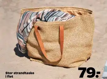 Stor strandtaske